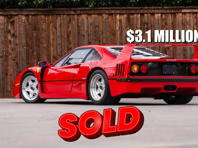 This Ferrari F40 Went From 0 to $1 Mil in Less Than 2 Seconds and Then Sold for $3.1 Mil.
