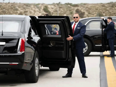 Take a look inside 'The Beast,' the $1.5 million bulletproof presidential limousine used by Trump and Biden