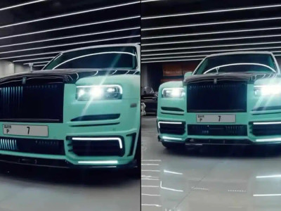 One of the most expensive license plates in the world spotted in Dubai on Rolls Royce