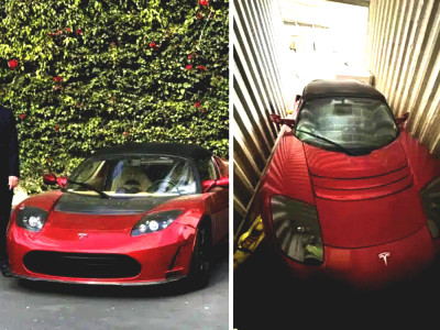 Billionaire buys 3 untitled Tesla roadsters discovered in a ‘long-forgotten shipping container’