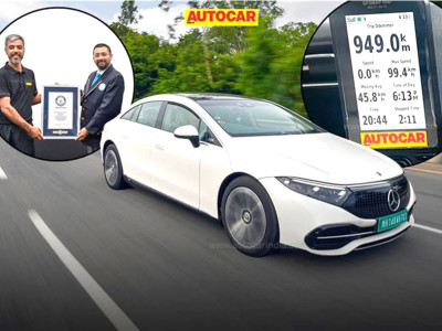 Mercedes Benz EQS 580 4MATIC sets new Guinness world record for longest driving BEV on a single charge