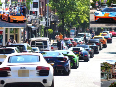 FILTHY RICH  Our streets are full of supercars worth £1.2MILLION driven by Premier League stars & celebs…it’s like living in showroom