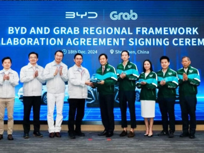 BYD to supply 50,000 vehicles to Grab ride-hailing service for Southeast Asia